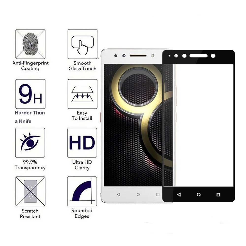 0,3 мм 2.5D шелкография Закаленное стекло пленка для lenovo K8 Note полное покрытие закаленное стекло Защита экрана для lenovo