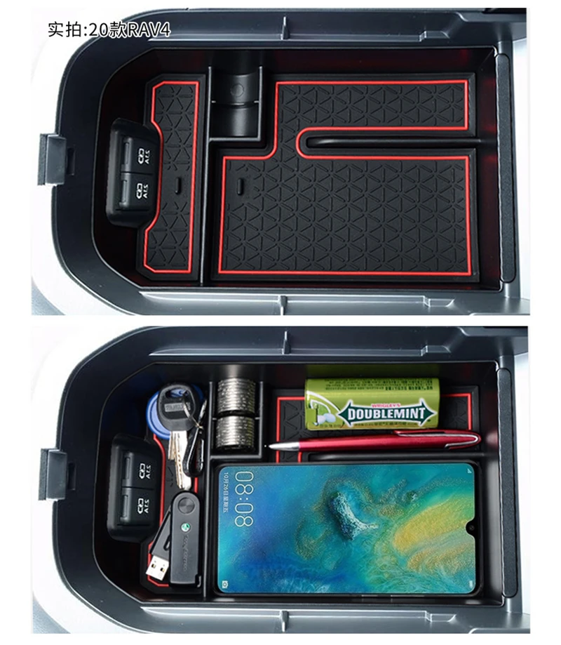 For Toyota RAV4 2019 2020 Accessories Armrest Storage Box Center Console Organizer Container Holder Glove Tray | Автомобили и