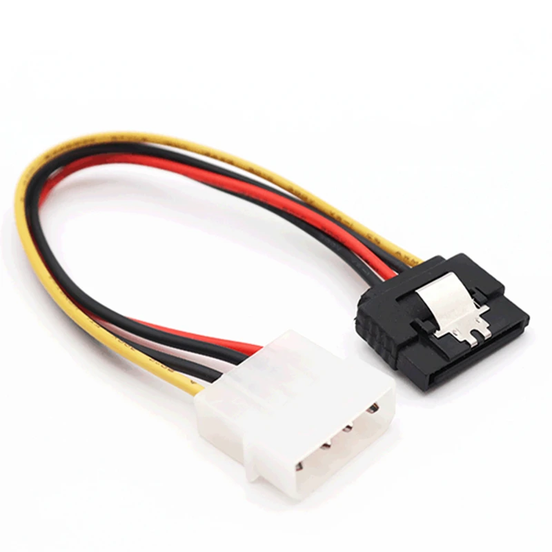 IDE 4Pin Molex мама к SATA 15Pin 90 градусов с удлинителем для жесткого диска кабель питания