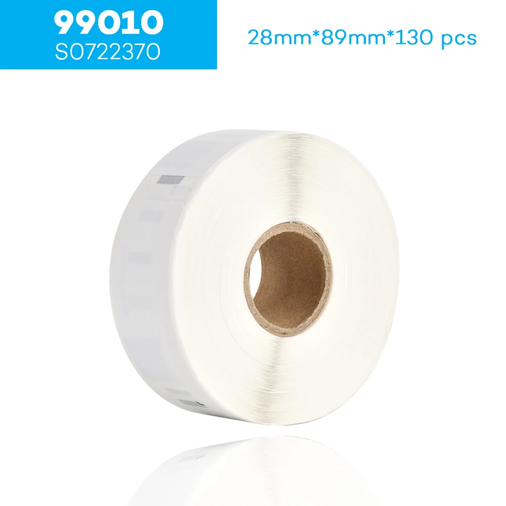 

130pcs 28mm*89mm LW 99010 S0722370 Compatible Thermal Paper Compatible for Dymo LaberWriter 450 400 450Turbo Printer SLP 440 450