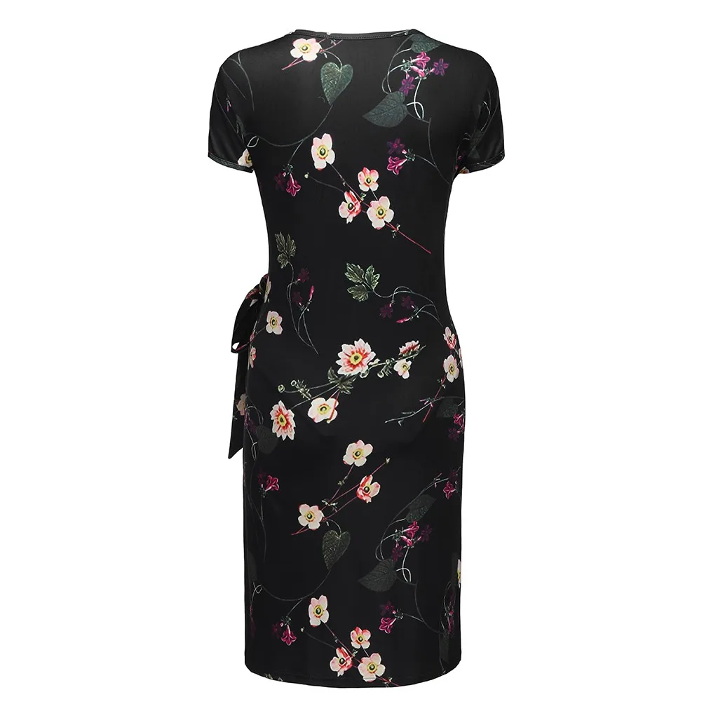 Платье для беременных Материнство Одежда женщин элегантное платье с оборками и