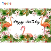 photography backgrounds tropical flamingo jungle birthday backdrop photo shoot props photo booth printed customized photocall