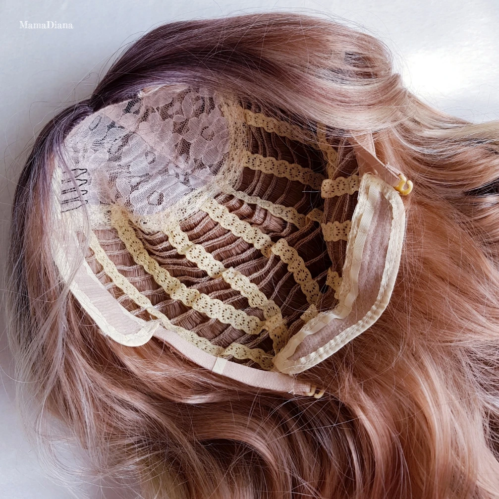 Длинные Синтетические парики Омбре блонд 22 дюйма длинные кудрявые для женщин