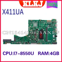 x411ua 100 original motherboard is suitable for asus vivobook 14 x411ua x411uq x411un s4200uq s4200u laptop with i7 8550u 4gb