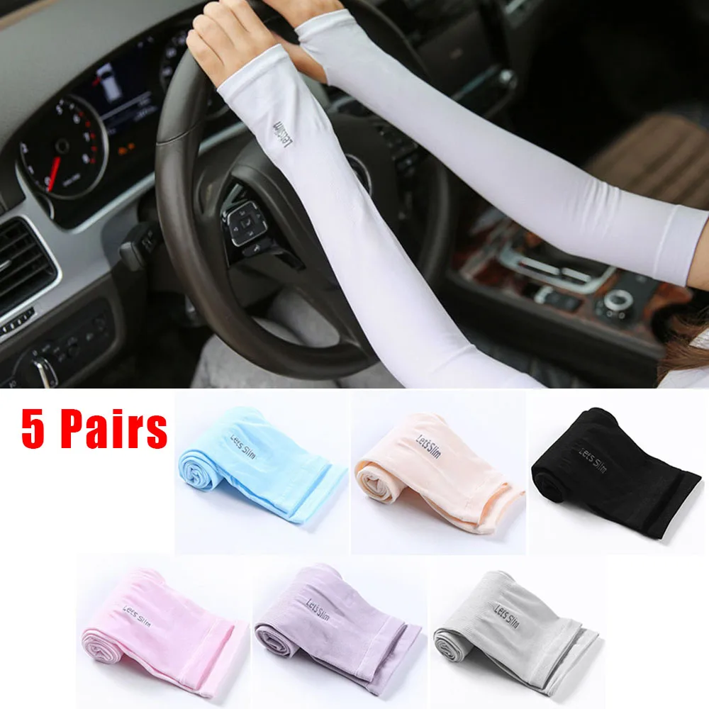 

High Quality Universal Cycling Protection Arm Warmers Cooling Arm Sleeves Cover UV Sun Protection Drive Outdoor Golfing