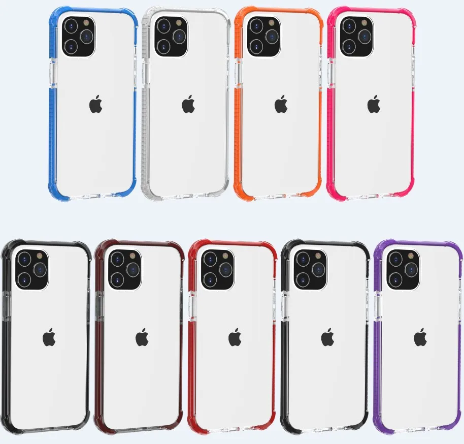 

iPhone two-color PC transparent mobile phone case simple remarks model