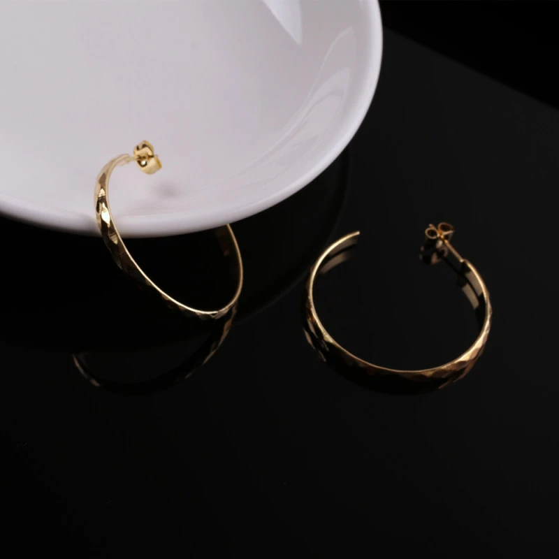 

TOSAKO Drop Earrings Stainless Steel Gold Color Geometric Fashion Wedding Engagement for Women