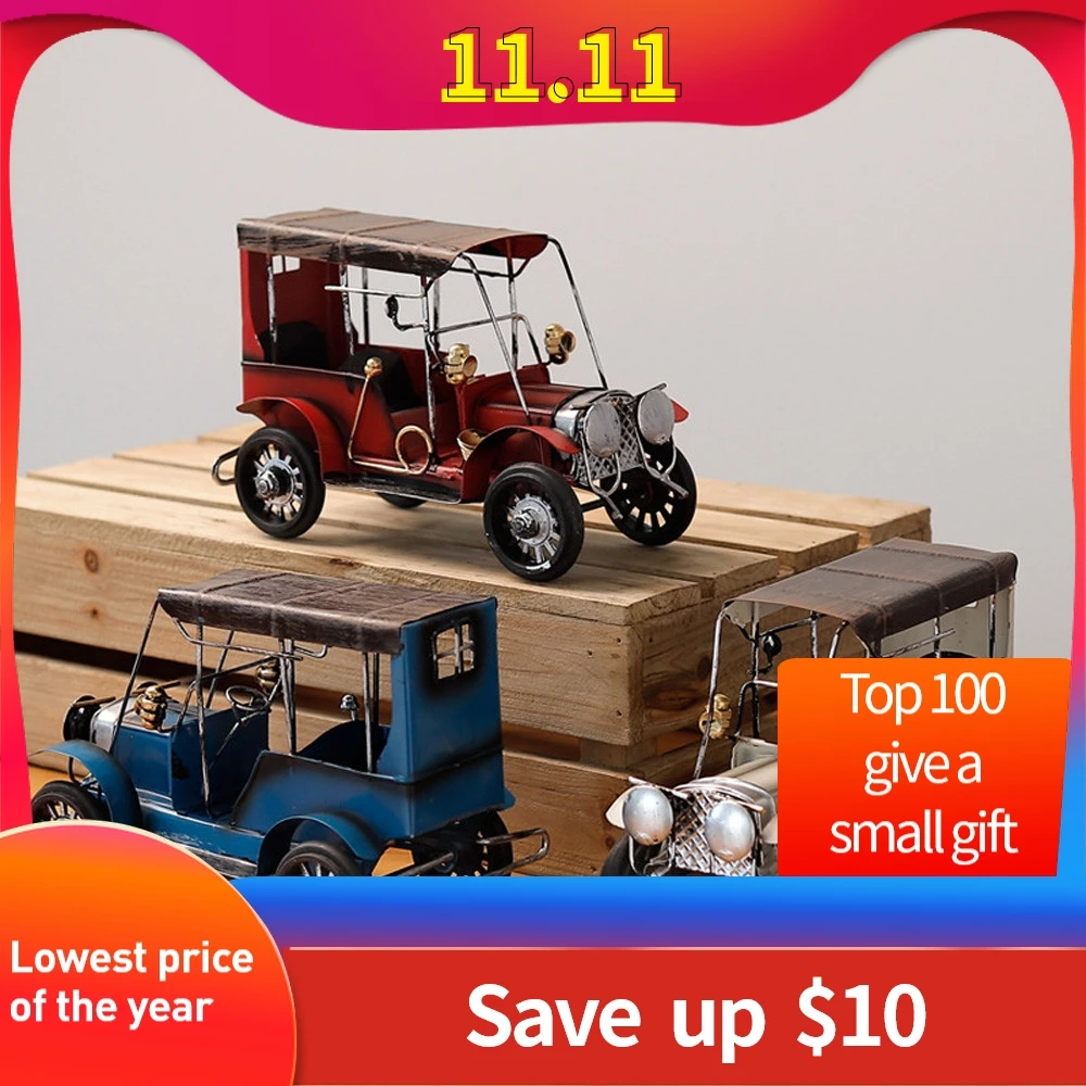 Металлический автомобиль антикварный грузовик Винтажный Классический для