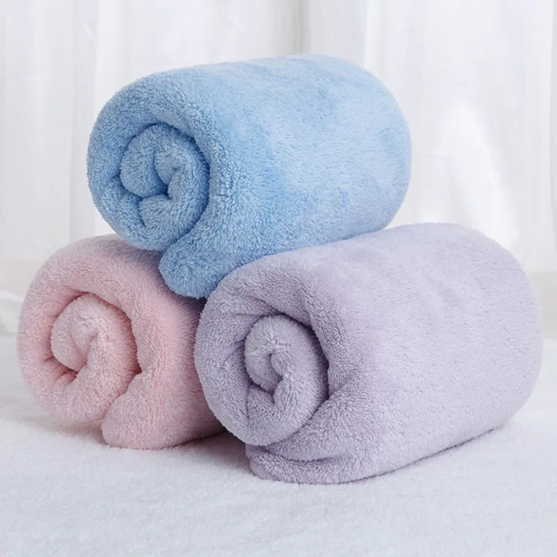 

Утолщенное быстросохнущее Впитывающее вельветовое полотенце кораллового цвета, оптовая продажа