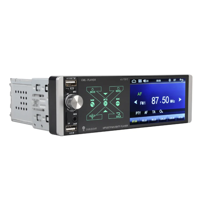 Автомагнитола 1 Din с сенсорным экраном 4 дюйма Bluetooth 5 0 MP5 плеер FM + микрофон