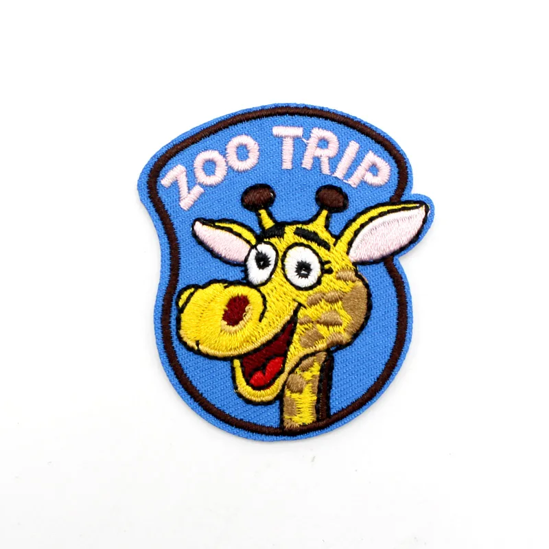 Нашивки с милым жирафом для одежды наклейка глажки надписью животного|Заплатки| |