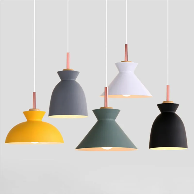 

loft pendant lights E27 LED modern creative hanging lamp design bedroom living room kitchen restaurant lamp