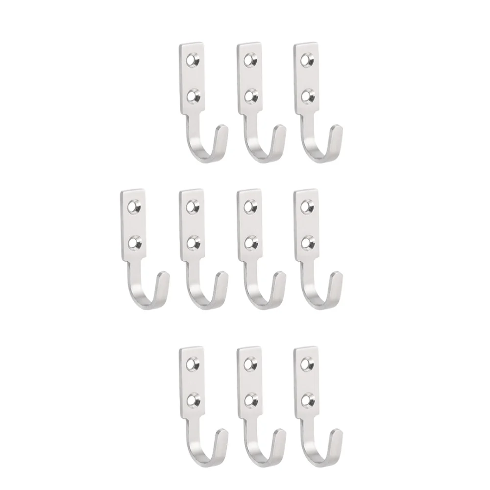 

10pcs Practical Bird Feeder Hooks Wall Hanging Hooks Stainless Steel Hooks