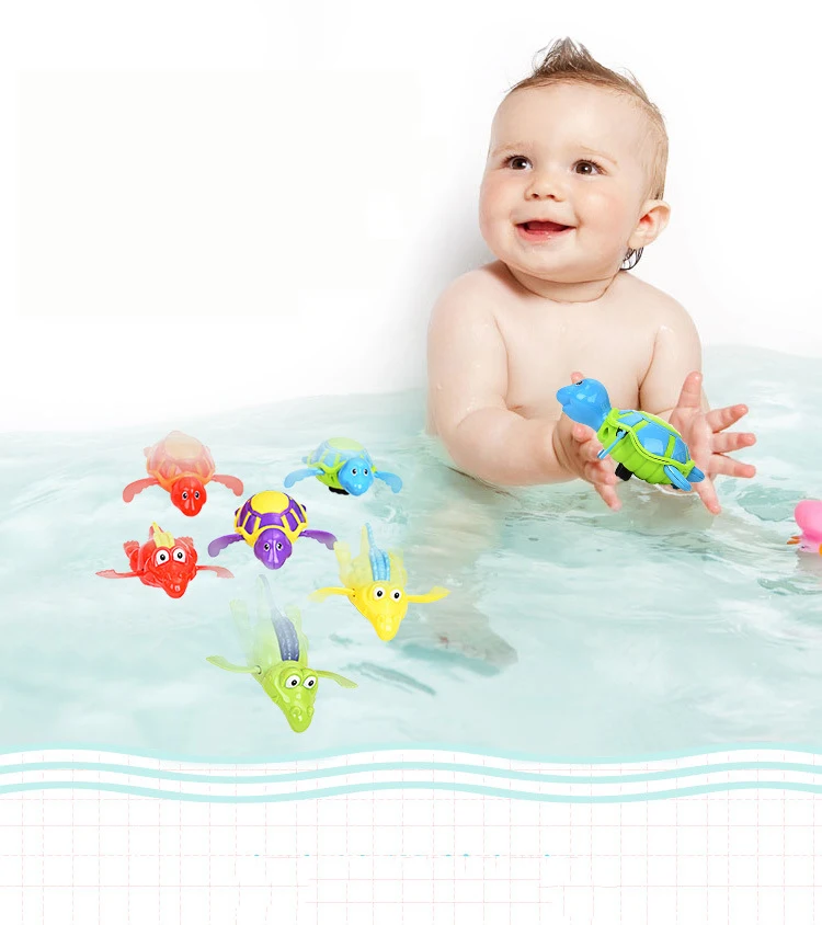 Плавающая часовая игрушка для купания новорожденного ребенка - милый яркий дизайн с животными для развития моторики и координации движений родители-дети