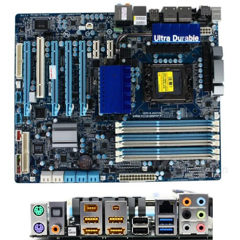 Для Gigabyte GA-X58A-UD3R компьютера USB2.0 материнская плата LGA 1366 DDR3 X58 настольная |
