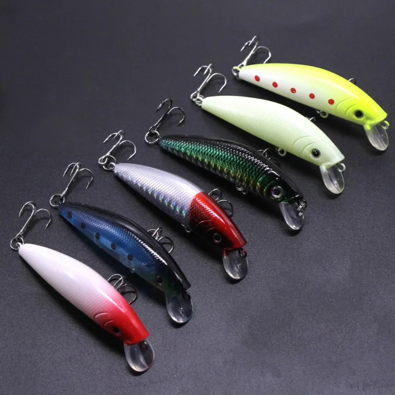 

1 шт. опускается на дно воблеры рыболовные приманки 7 см 8 г Minnow жесткие приманки 3D глаза искусственная пластиковая наживка Pesca блесна, приман...