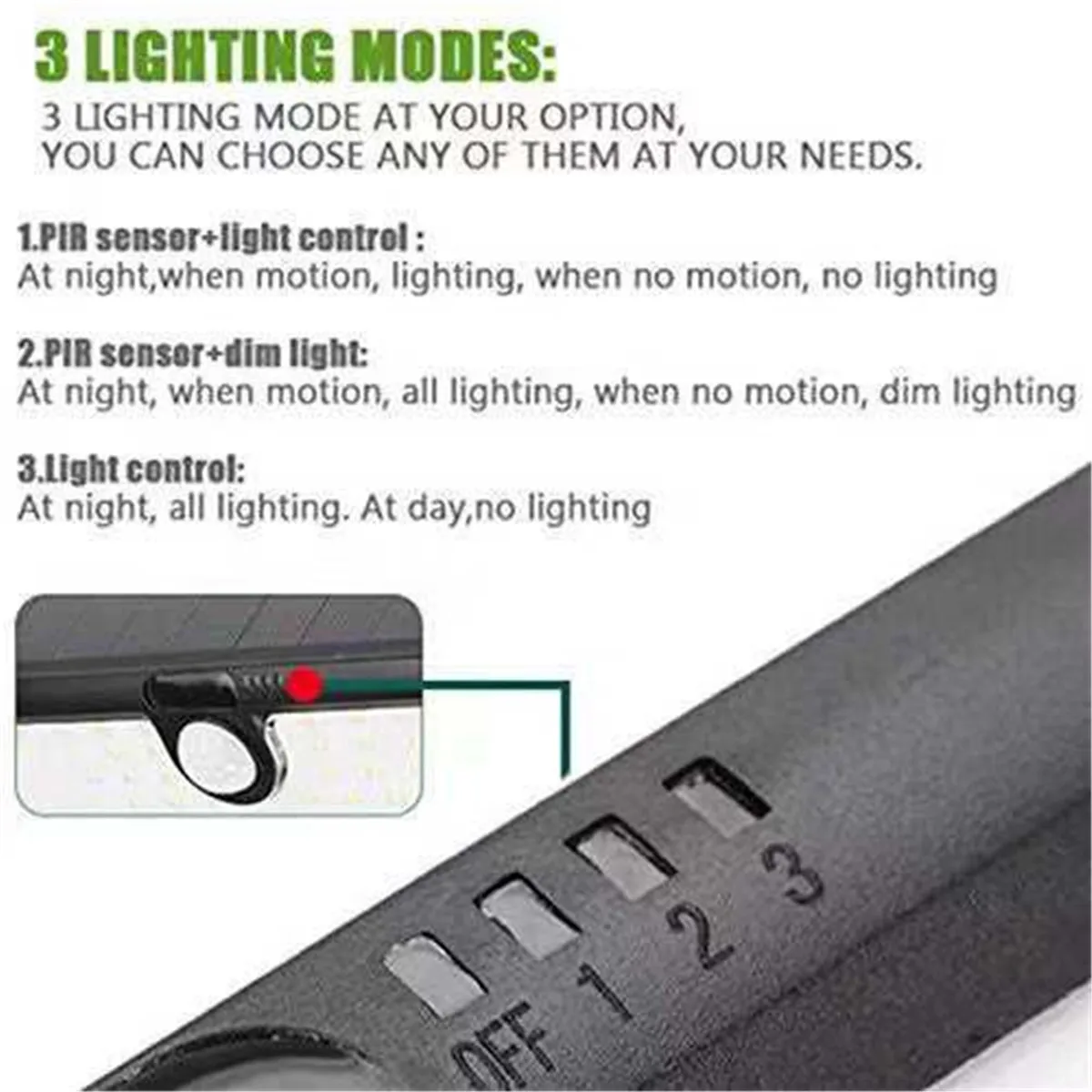 Солнечный уличный светильник 34LED индукционный настенный водонепроницаемый