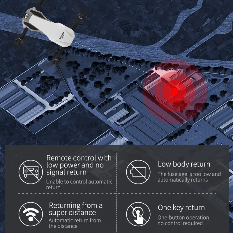 GPS Дроны с камерой HD 2K двухосевой антивибрационный Радиоуправляемый