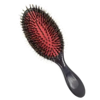 professional boar bristle massage brush hair styling tools oval paddle brush hair care tools barber hairdressing massage comb