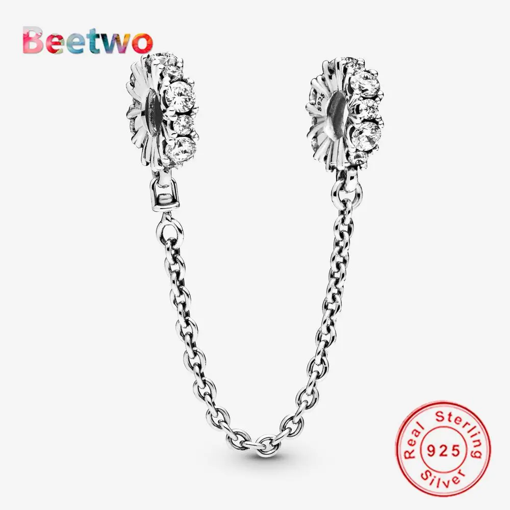 

Подходит к подлинным браслетам Pandora, прозрачные блестящие безопасносные браслеты с подвесками подвески 925 Серебряное ожерелье Кулон Шарм ...