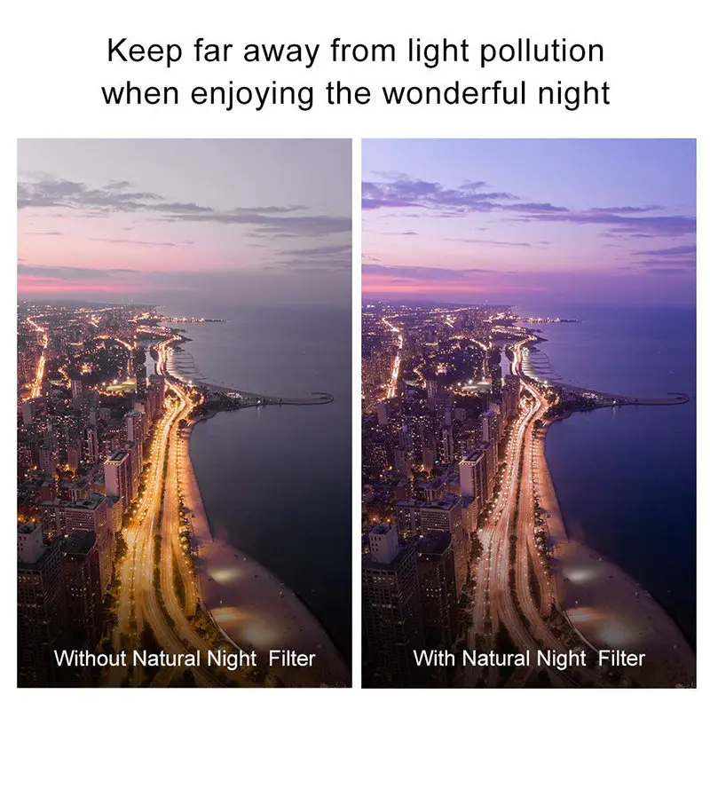 Природный ночной фильтр с многослойным покрытием ночное небо звезсветильник