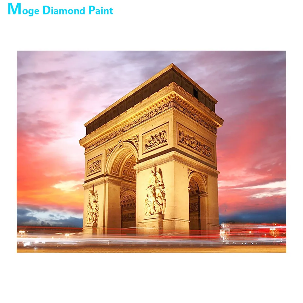 

Картина из страз «Триумфальная арка», Франция, с изображением прекрасного неба, 5D Вышивка крестиком
