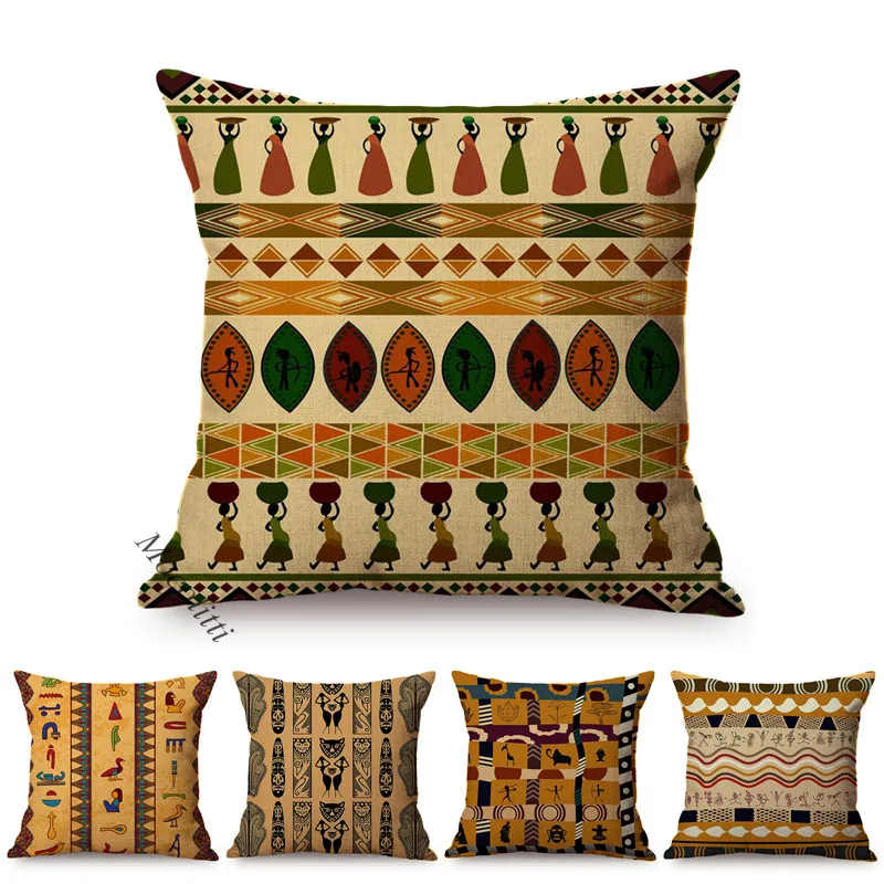 Африканский этнический оригинальный художественный узор декоративные подушки