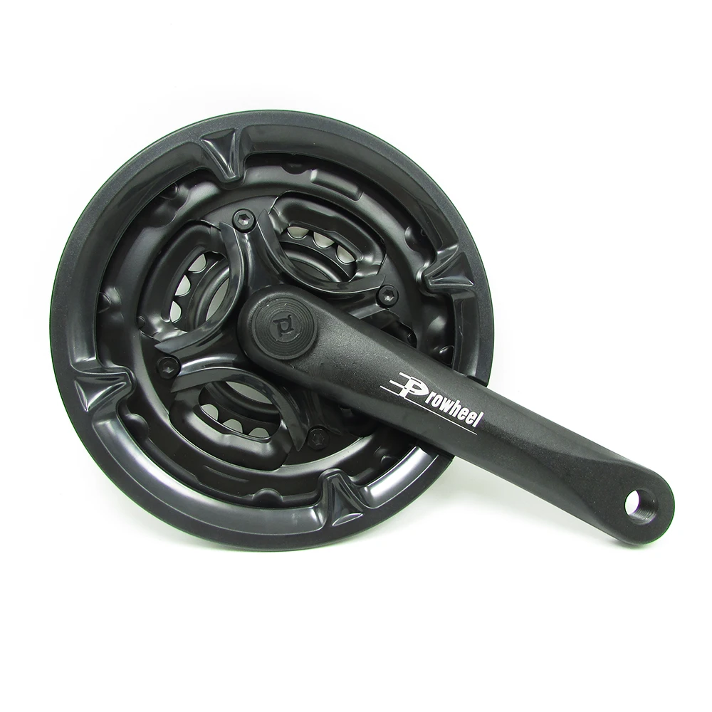 PROWHEEL 7/8/9 Скорость MTB велосипед диаметра окружности болтов(24/34/42 T 170 мм MTB велосипедные рукоятки комплект нижнего белья с открытой зубчатая пластина велосипедная Звездочка