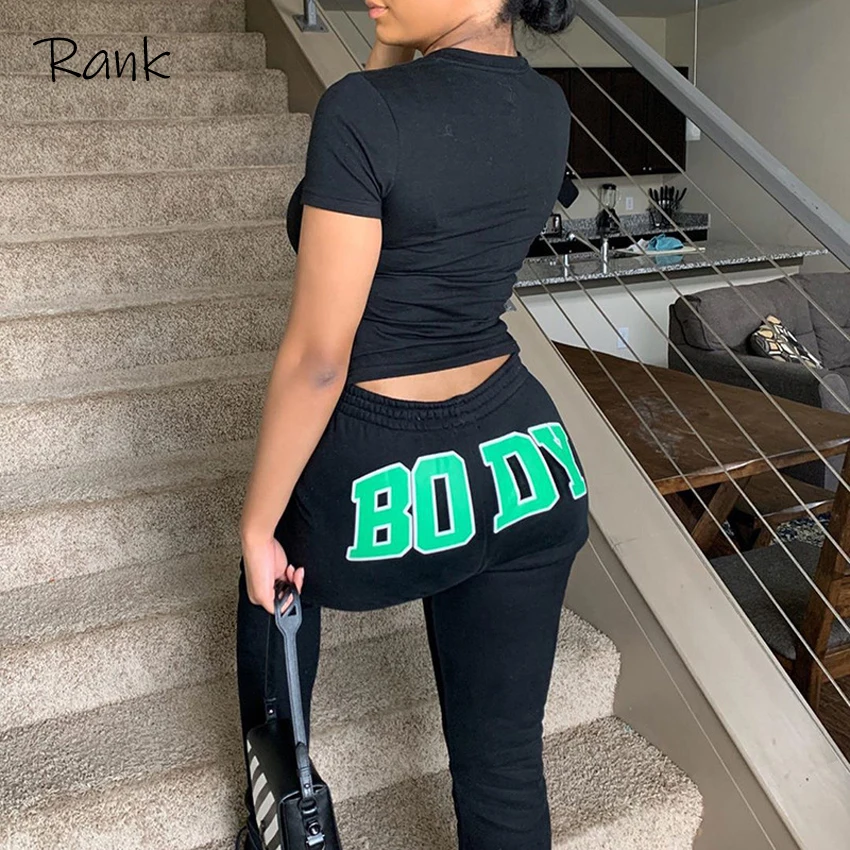 

RANK Set Hoodies Sweatpants Fall Winter Clothes Women Two Piece Outfits Casual Tracksuits 2021 Sporty 2 Piece Pullover Cotton