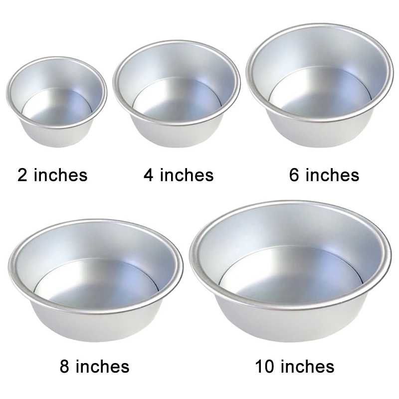 

2/4/6/8/10 Inch Cake Mold Aluminium Alloy Round DIY Cakes Pastry Mould Baking Tin Pan Kitchen Tool HK3