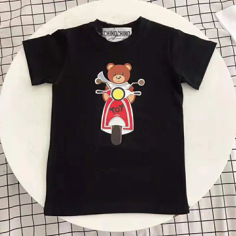 

Fashion Kids Cartoon Bear Pattern Tees Baby Boys and Girls Cotton T Shirt High Quality Children Clothes Kids Casual Tops2-10T