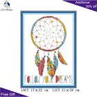 Набор для вышивки крестиком Joy Sunday Следуй за своими мечтами, J507, 14CT, 11CT, счетный и штампованный Ловец снов, домашний декор