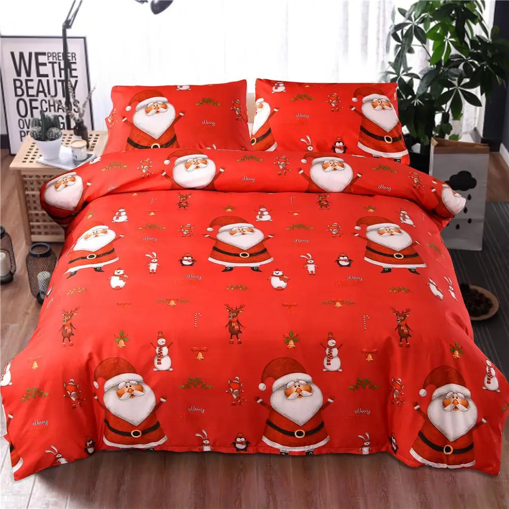 Рождественское постельное белье Комплект постельного белья с Наволочка Чехол