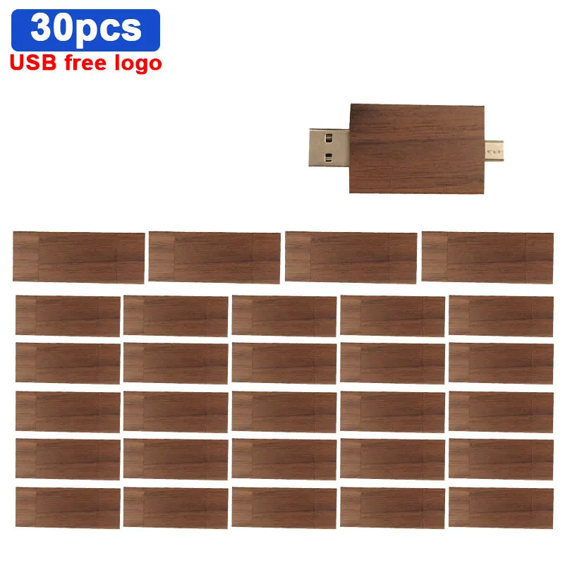 

Wooden otg 30pcs free logo USB2.0 Flash Drive 64gb 16GB 8GB 4gb Pen drive 32gb 128gb Flash Memory stick Pen Drive usb flash disk