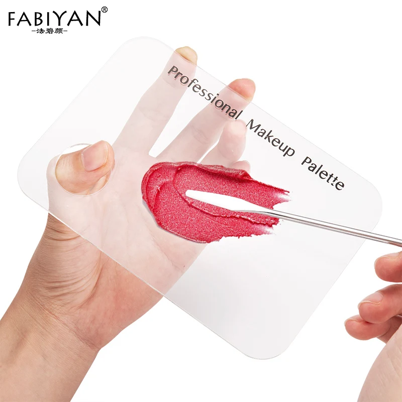 Набор акриловая палитра шпатель из нержавеющей стали стержень крем для макияжа