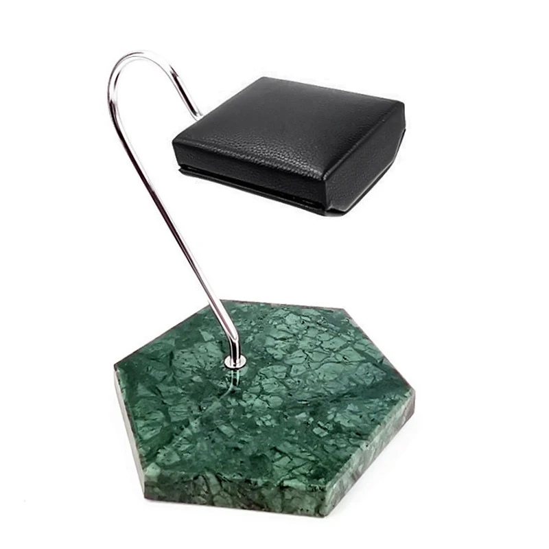 

Marble Watch Stand PU Leather Watch Display Stand New Watch Stand Storage Rack Green Base Tray