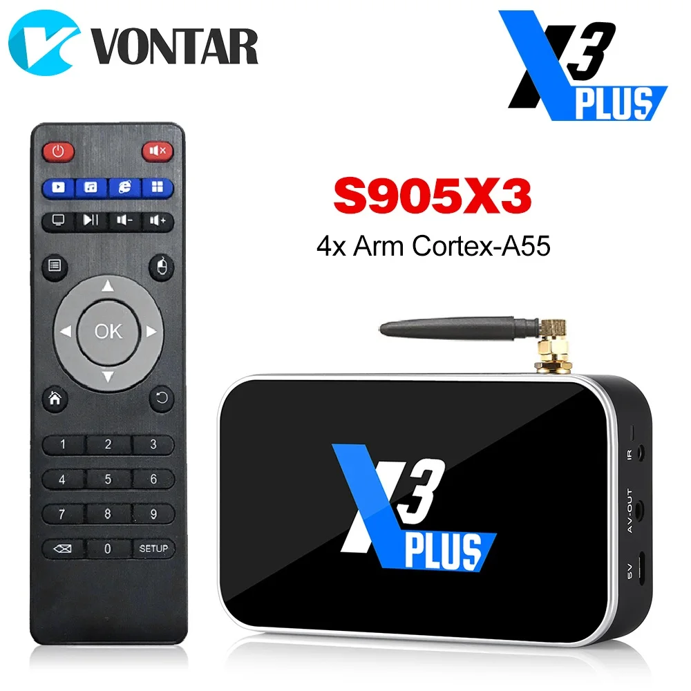 Caixa de tv Mais Android Smart tv Caixa S905x3 Ddr4 Ram 4gb 64gb 2.4g – 5g Wifi 1000m bt 4.2 Conjunto Superior 4k hd x3 9.0