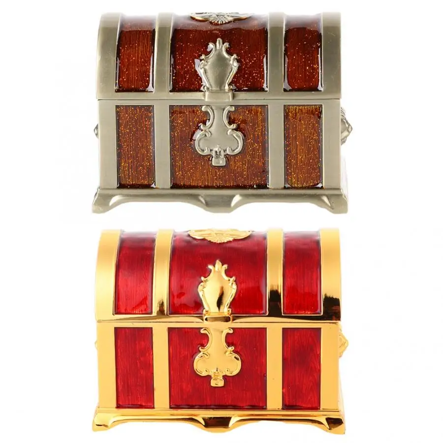 Ретро настольные украшения Чехол Органайзер серьги кольца коробка для хранения