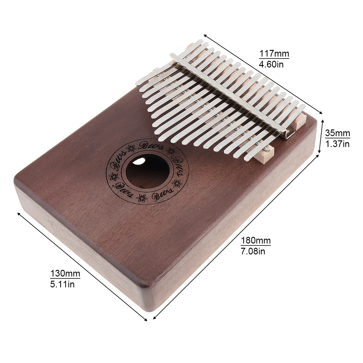 17 ключ калимба одноплатный красный ретро большой палец пианино Mbira мини