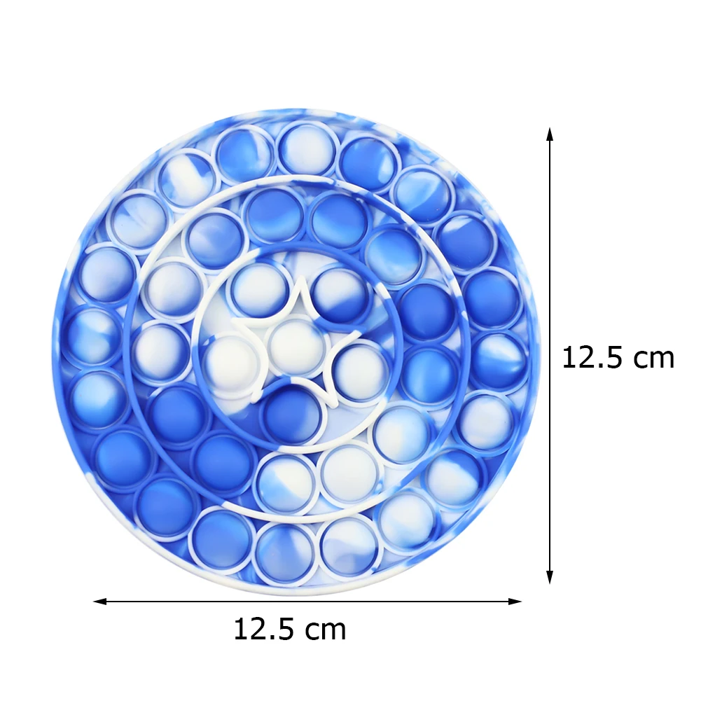 

Stress Relief Squeeze Toy Push Bubble Interactive Relaxing Game Puzzle Toys Special Needs Kids Adults Tie Dye Style