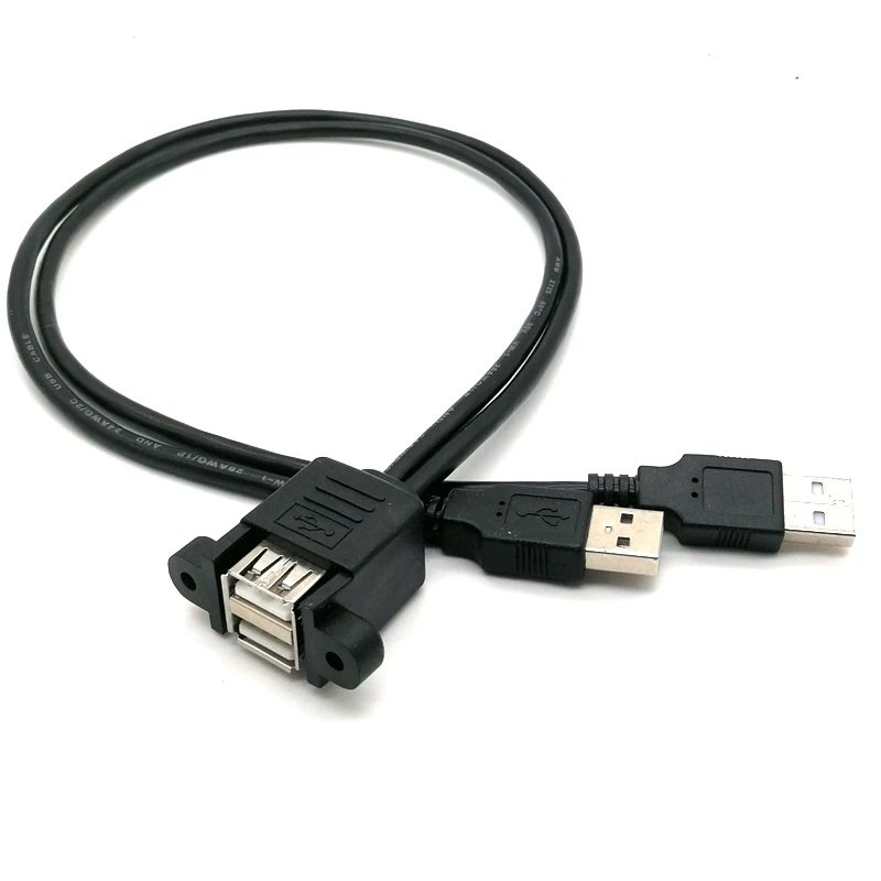 Кабель удлинитель с двумя USB портами типа А и 2 0|Компьютерные кабели разъемы| |