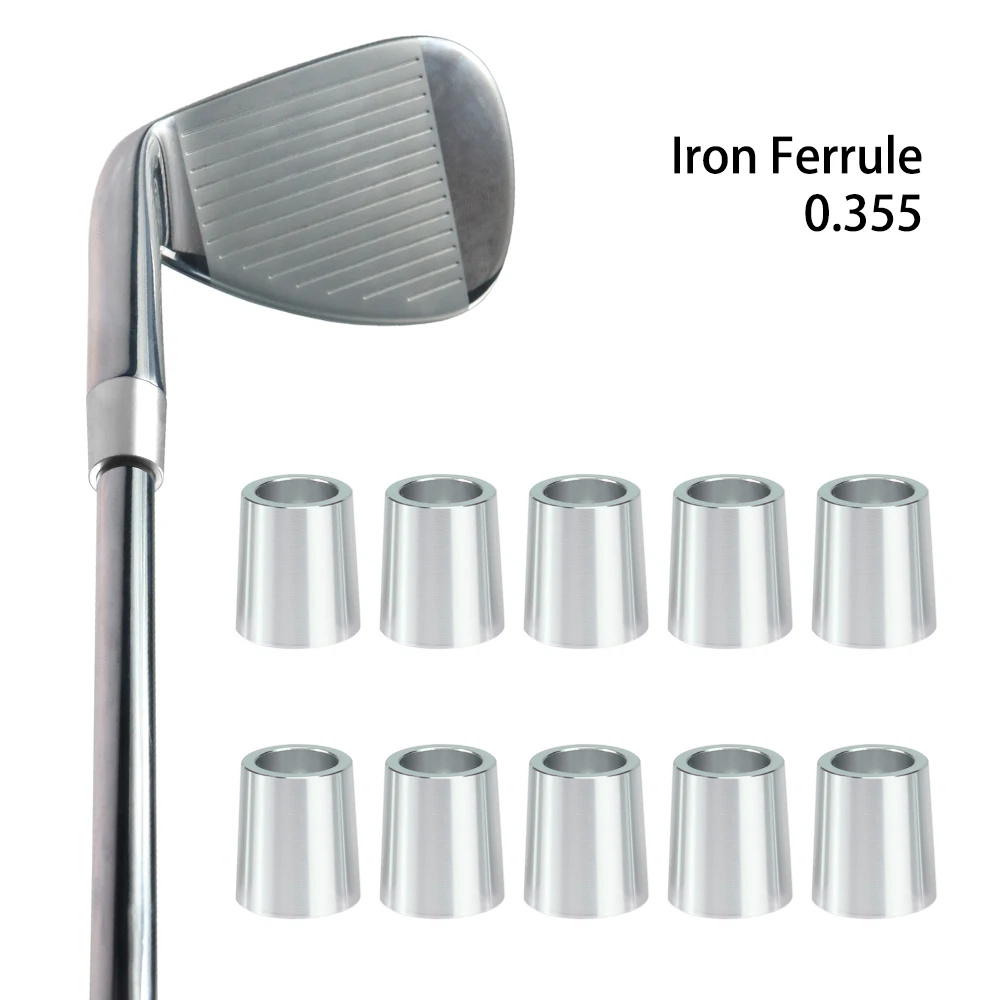 . 355 Ferrules для гольфа 10 шт. многоцветный высококачественный алюминий железных