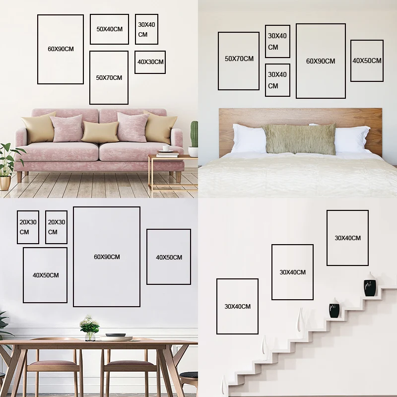 

5 Pieces Modern Canvas Painting Sunrise Cityscape Building Wall Art Print Posters Aesthetic Pictures Home Decor Drop Shipping