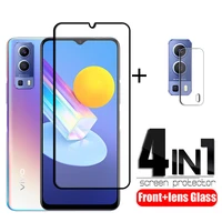 4 in 1 for vivo y72 glass for vivo y72 5g tempered glass phone film full glue hd screen protector for vivo y72 camera lens film