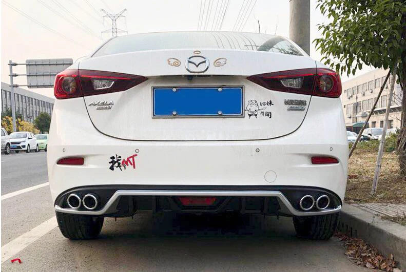 Задний спойлер для Mazda 3 Axela 2017 2019 задний переднего бампера|Обвесы| |