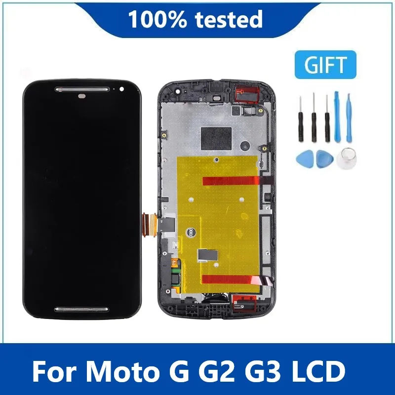 ЖК дисплей с сенсорным экраном и дигитайзером в сборе рамкой для Motorola Moto G1 G2 G3 XT1544