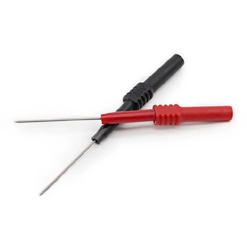 

3.5cm Test Probe Back Needle Table with a Set of Two Black + Red Very Thin Flexible Probe