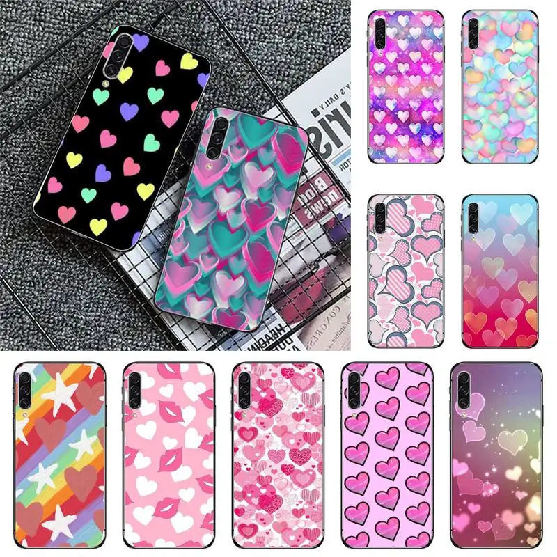 

Love color pattern heart-shaped Phone Case For Samsung galaxy A S note 10 12 20 32 40 50 51 52 70 71 72 21 fe s ultra plus