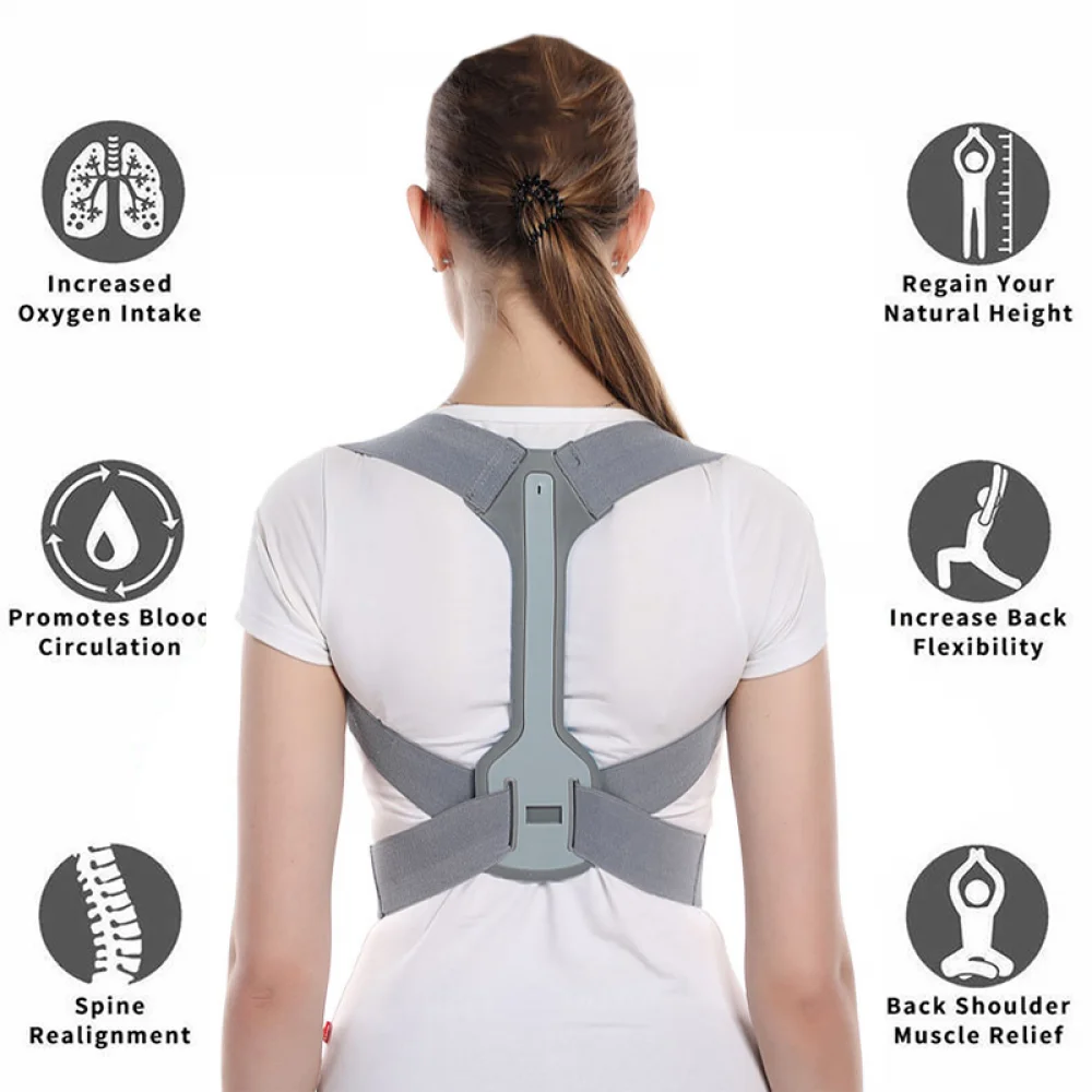 

Men Women Back Posture bra Magnetic Shoulder Corrector Support Brace Belt Adjustable Therapy Straight Back Improve Temperament