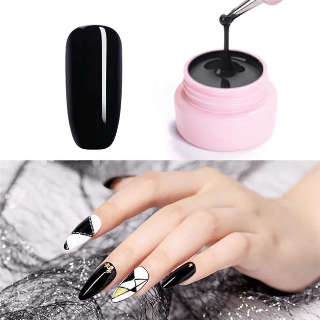 5ml Black Color Gel Ur Sugar 7,5 мл матовый Гель-лак цветной УФ-гель для ногтей матовое верхнее покрытие замачиваемый УФ светодиодный Гель-лак для ногтей Гель-лак гибридный - Цвет: 5ml Black Color Gel